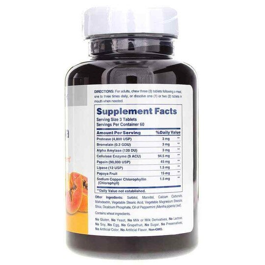 Chewable Super Papaya Enzyme Plus, AH